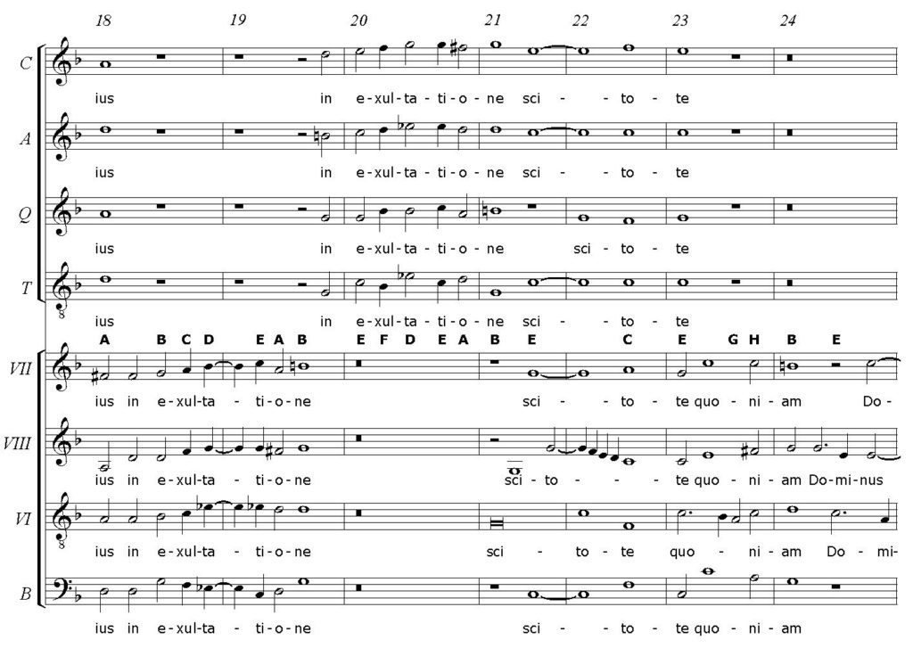 G. Gabrieli: frammento dal mottetto Jubilate Deo