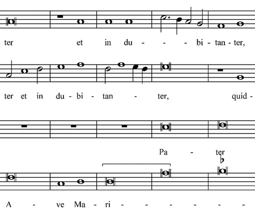 O bone et dulcis Domine, C, A, B, miss. 1-12