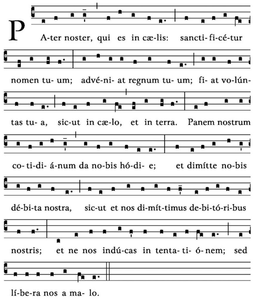 Pater noster, intonazione festiva.6