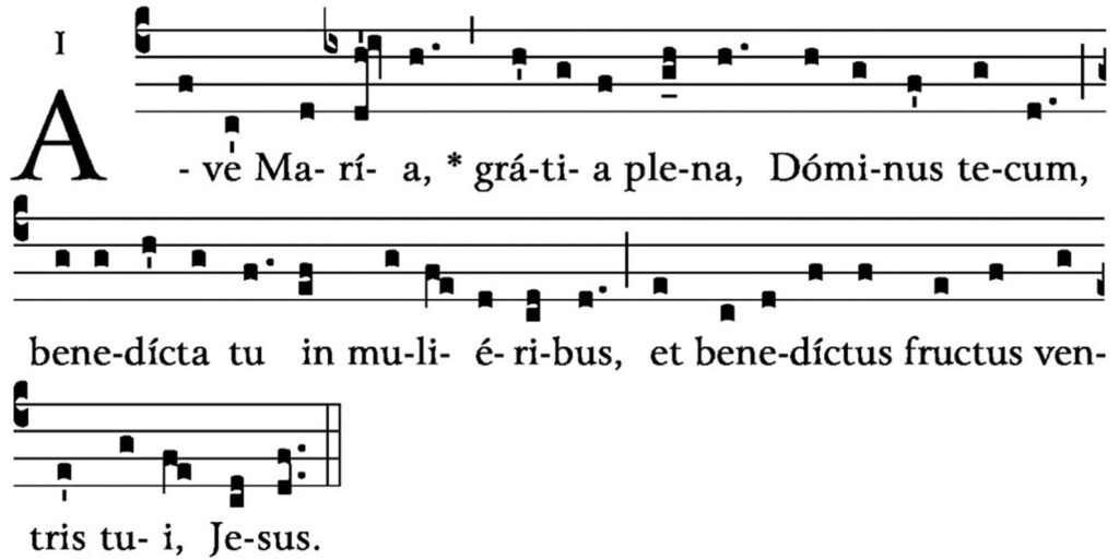 Antiphona: Ave Maria, I toni.8